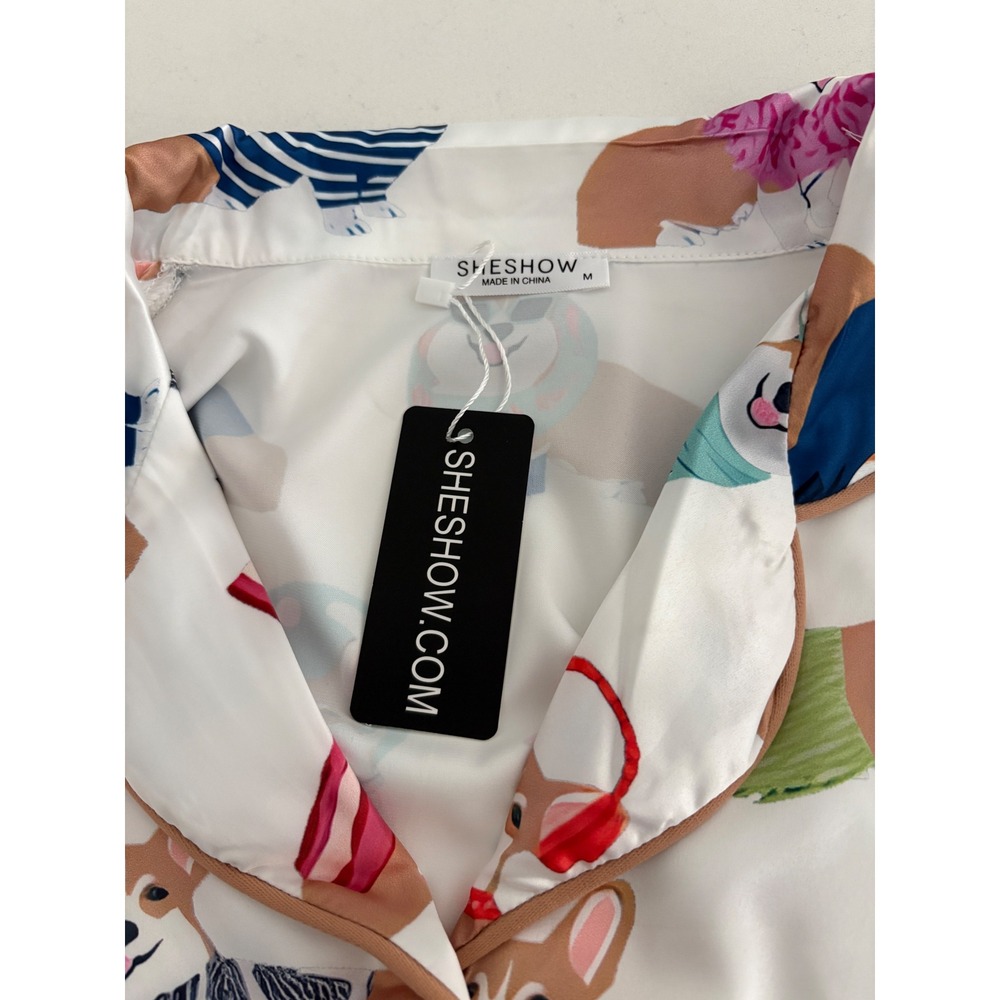 Sheshow Corgi Print Pajama Set-M - Picture 9 of 12